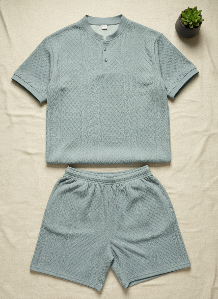 Close-up flat-lay of the ARVON product on a warm cream background, highlighting its seams and stitches.